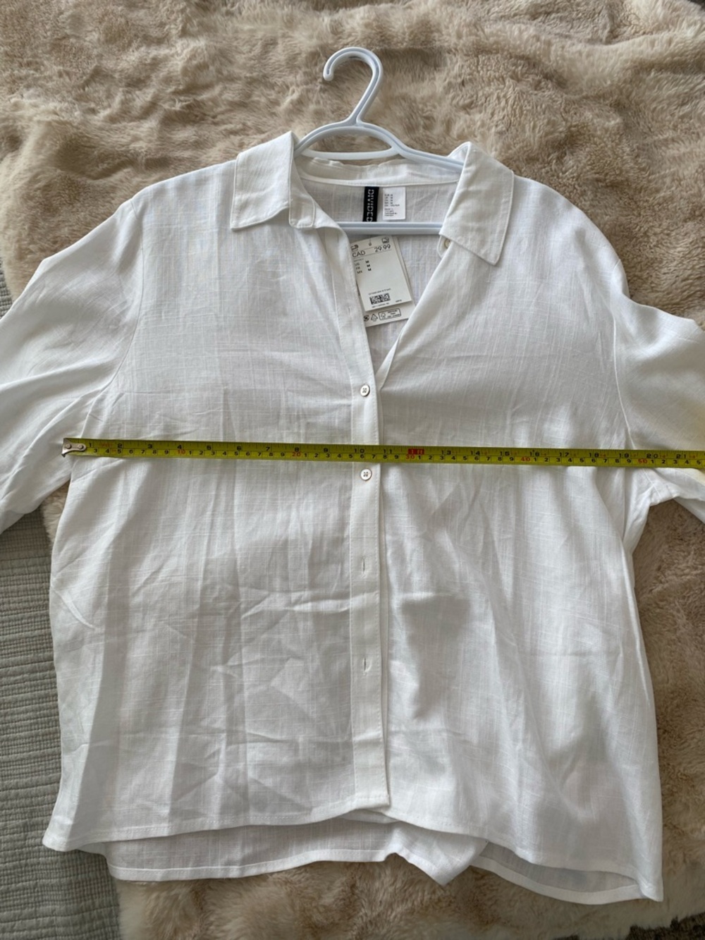 Oversized white button up - Picture 3 of 3
